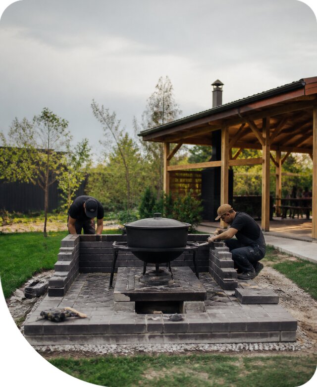 Проектирование и строительство зоны с казаном в Таре
