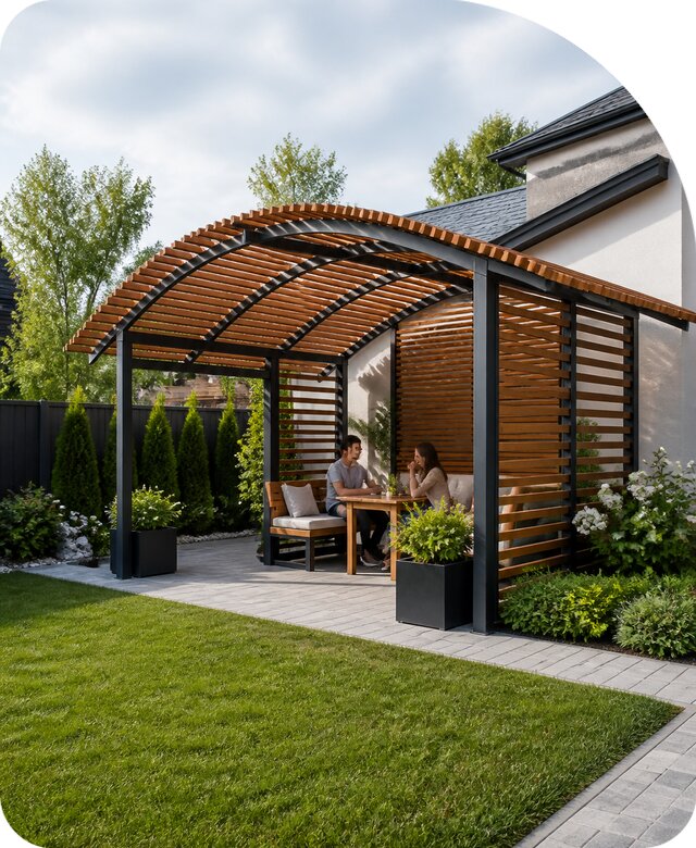 Изготовление и монтаж перголы арки в Таре от 66872 руб РадиДОМА-Тар